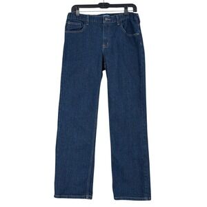 Arizona Jean Co Boys 16 Husky Blue‎ Denim Jeans Adjustable Waist Straight Leg